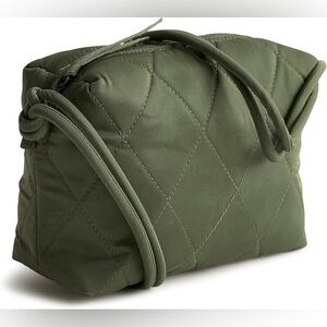 Vera Bradley Black Crossbody Bronze Green Quilted Shoulder Bag